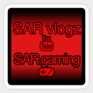 SAR vlogz tee Sticker